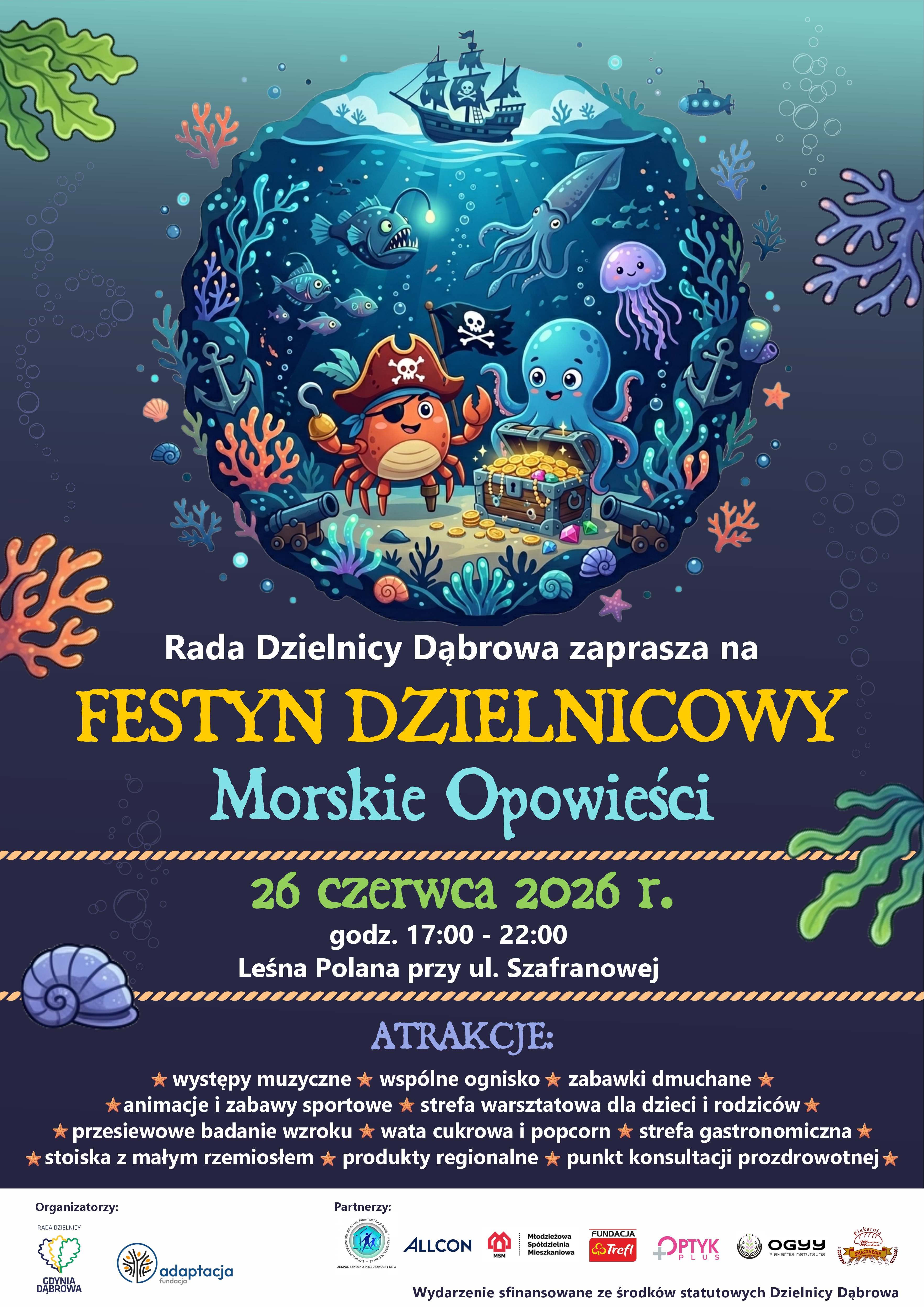 Festyn Dzielnicowy „Morskie Opowieści” na Dąbrowie