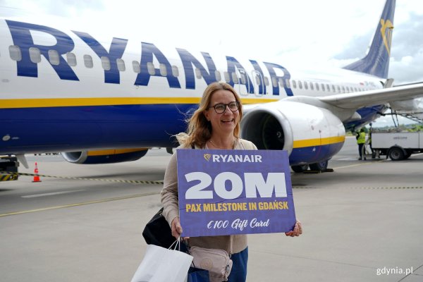 Gdynianka 20-milionową pasażerką linii Ryanair w Gdańsku