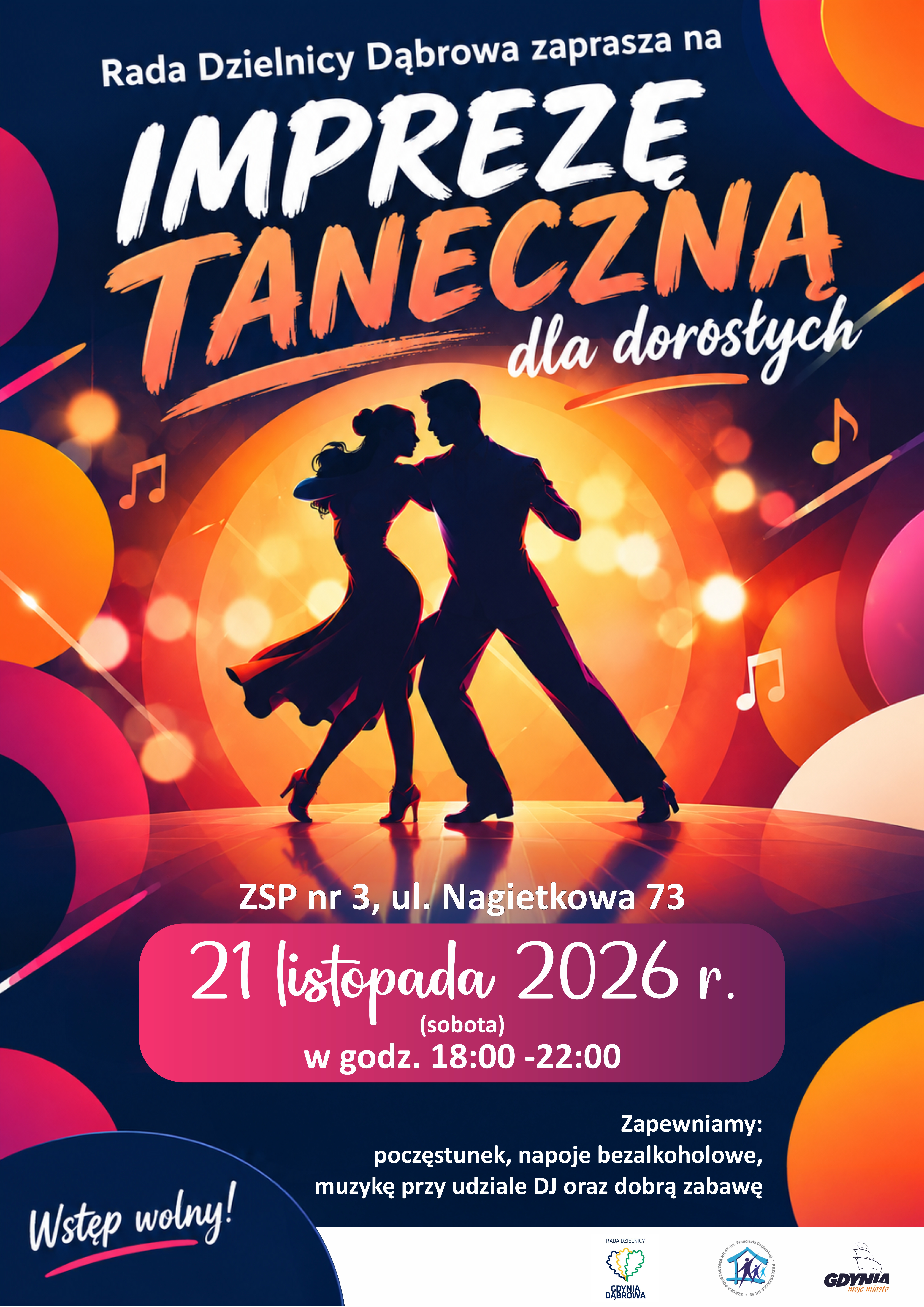 Impreza Taneczna dla Dorosłych na Dąbrowie