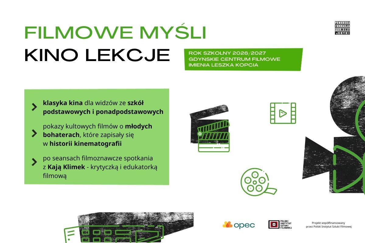 Kino, które uczy i inspiruje. Wracają „Kino lekcje” Pomorskiej Fundacji Filmowej