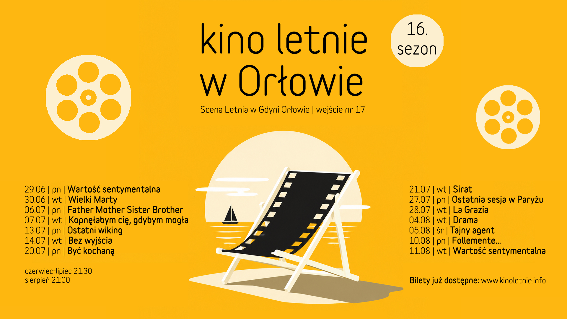 Kino Letnie wraca do Orłowa. 14 filmowych wieczorów z widokiem na morze