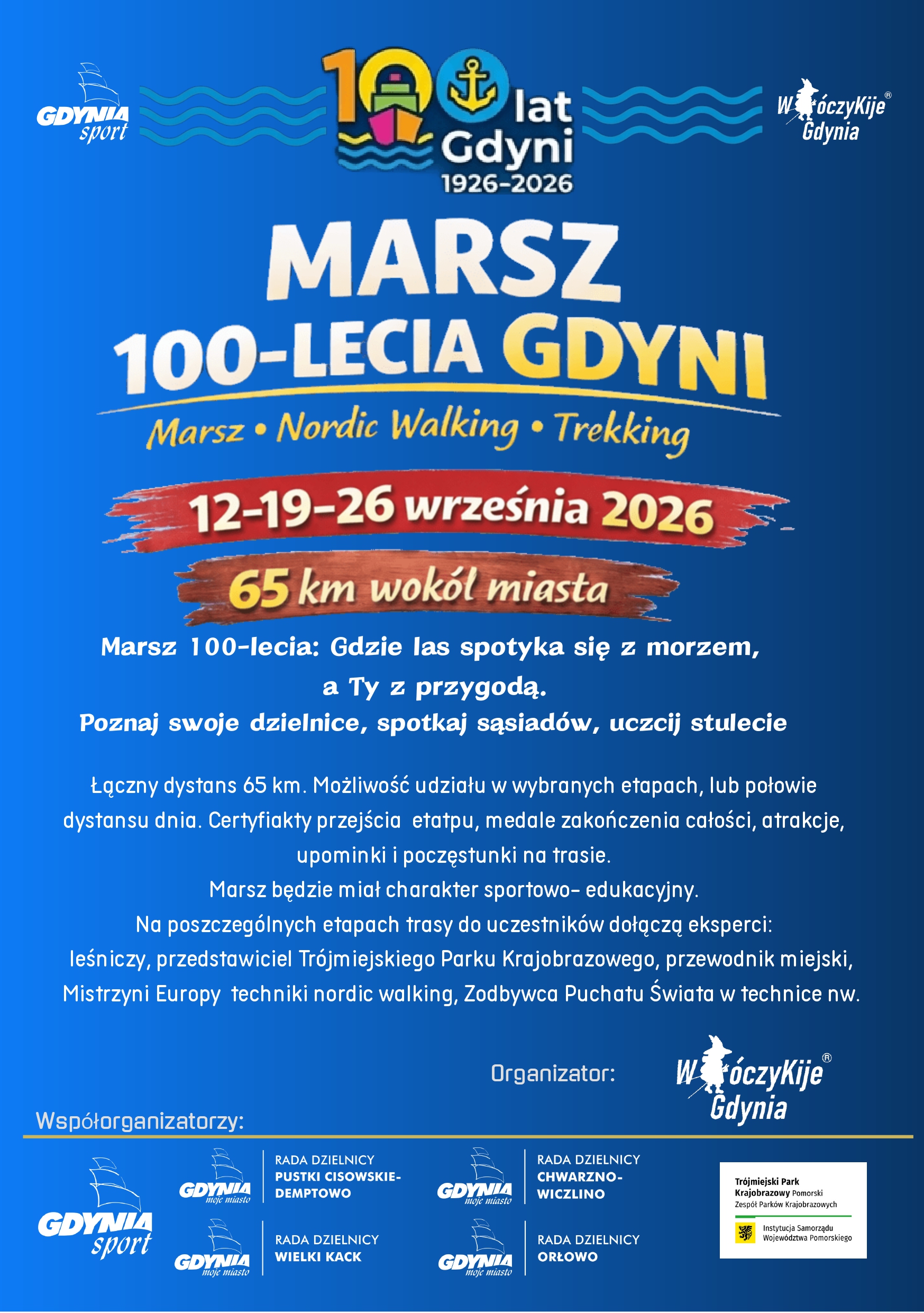 Marsz 100-lecia Gdyni. Włóczykije zapraszają na trasę