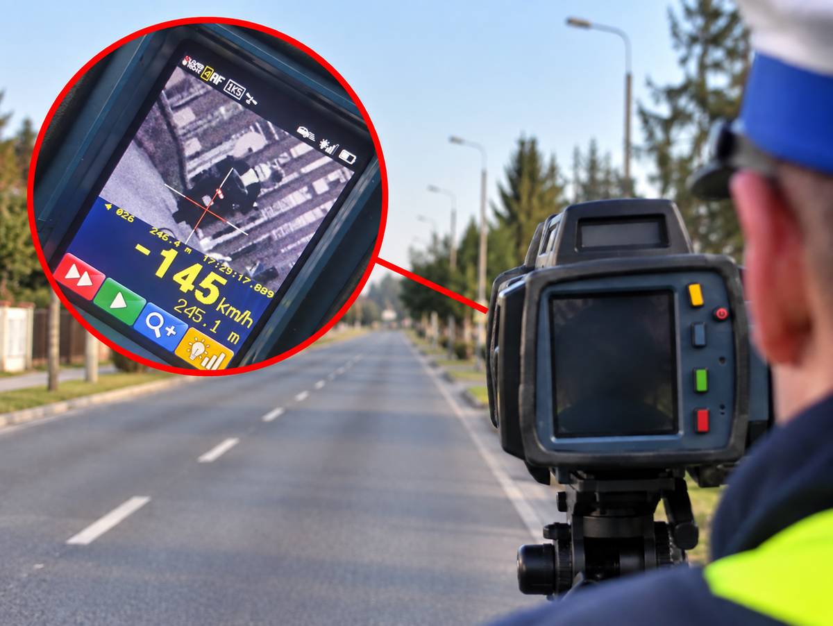 Motocyklista jechał 145km/h ul. Morską w Gdyni, stracił prawo jazdy.