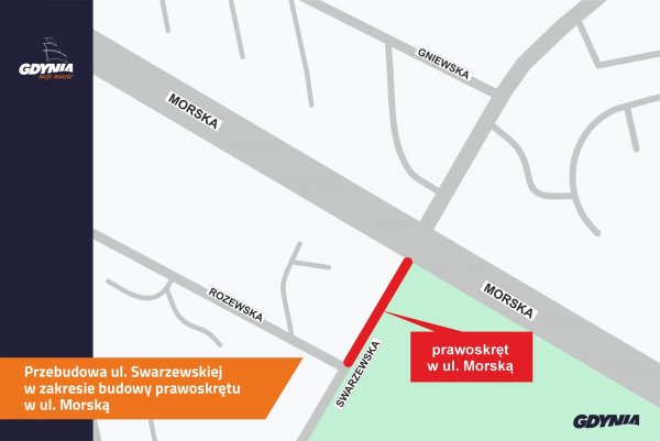 Nowy prawoskręt w ulicę Morską usprawni ruch i poprawi bezpieczeństwo