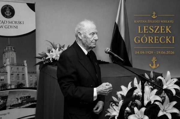 Odszedł kapitan żeglugi wielkiej Leszek Górecki