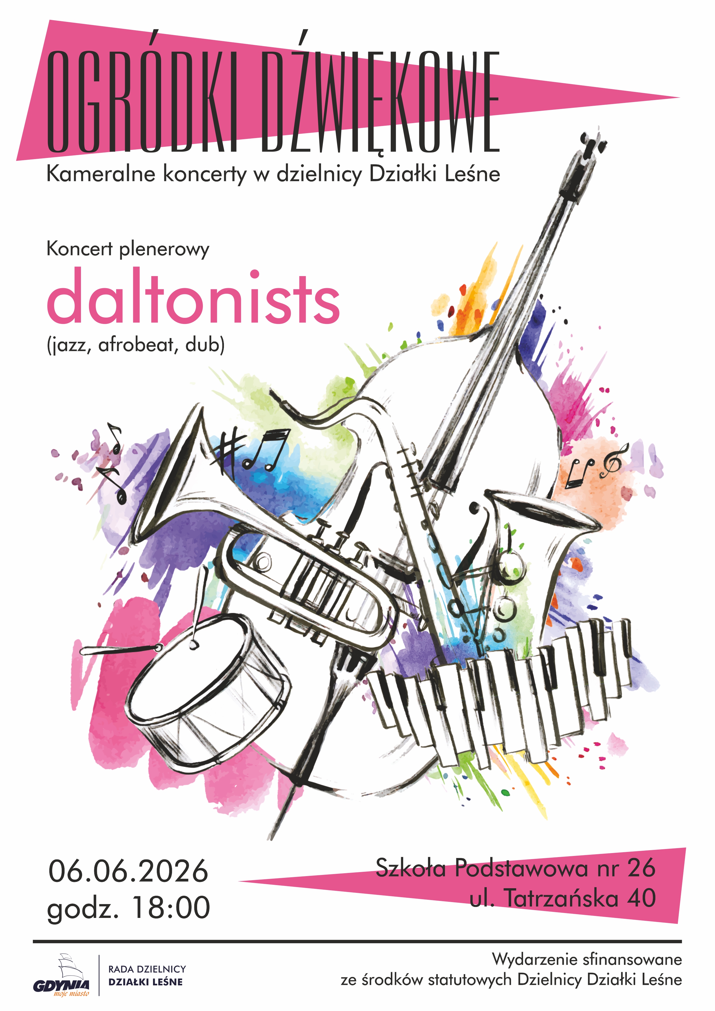 Ogródki Dźwiękowe: Koncert daltonists (Działki Leśne)