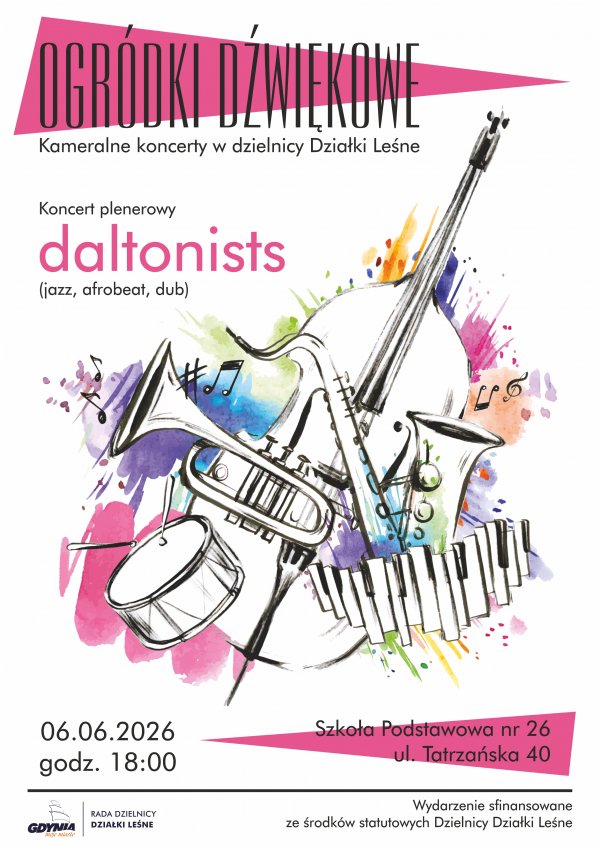 Ogródki Dźwiękowe: Koncert daltonists (Działki Leśne)