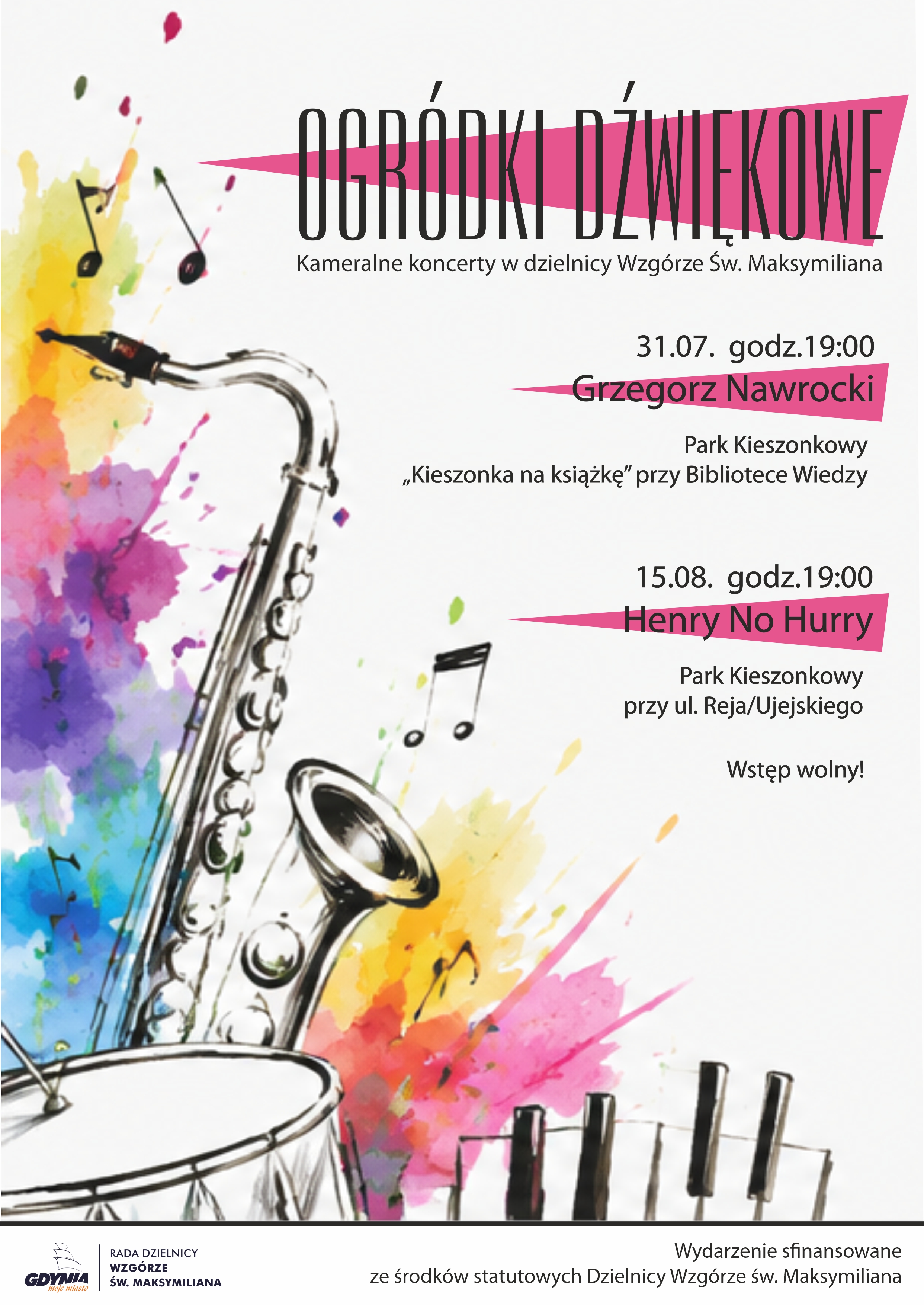Ogródki Dźwiękowe w dzielnicy Wzgórze św. Maksymiliana - koncert Henry No Hurry
