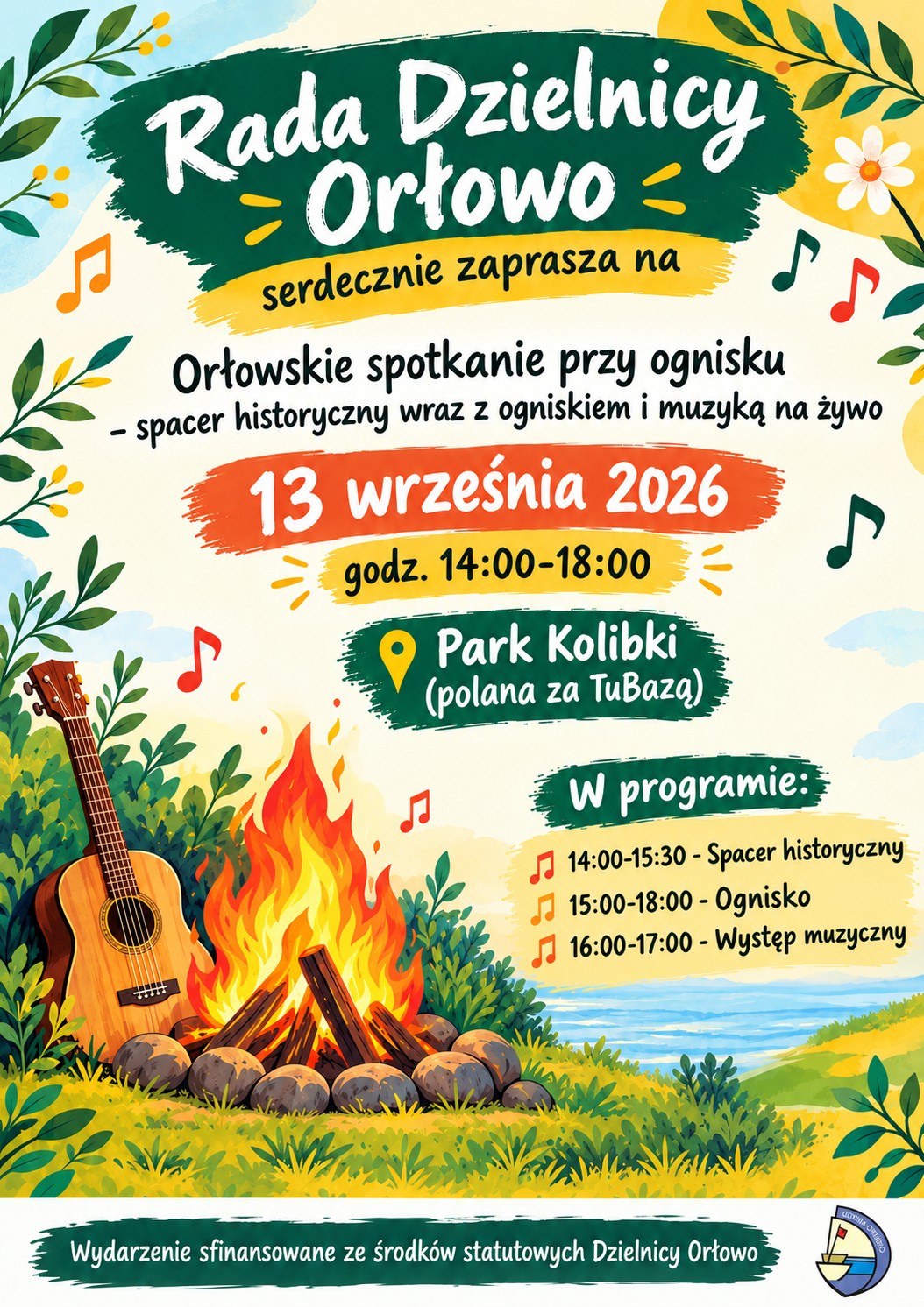 Orłowskie spotkanie przy ognisku – spacer historyczny oraz muzyka na żywo!