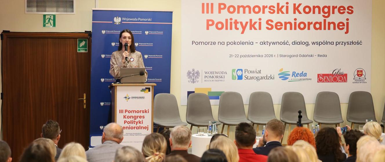 Pierwszy dzień III Pomorskiego Kongresu Polityki Senioralnej w Starogardzie Gdańskim