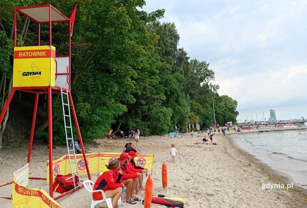 Raport plażowy. Jedno kąpielisko z czerwoną flagą