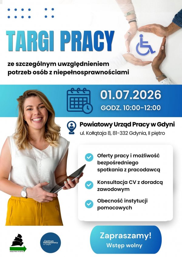 Targi Pracy w Gdyni z myślą o osobach z niepełnosprawnościami