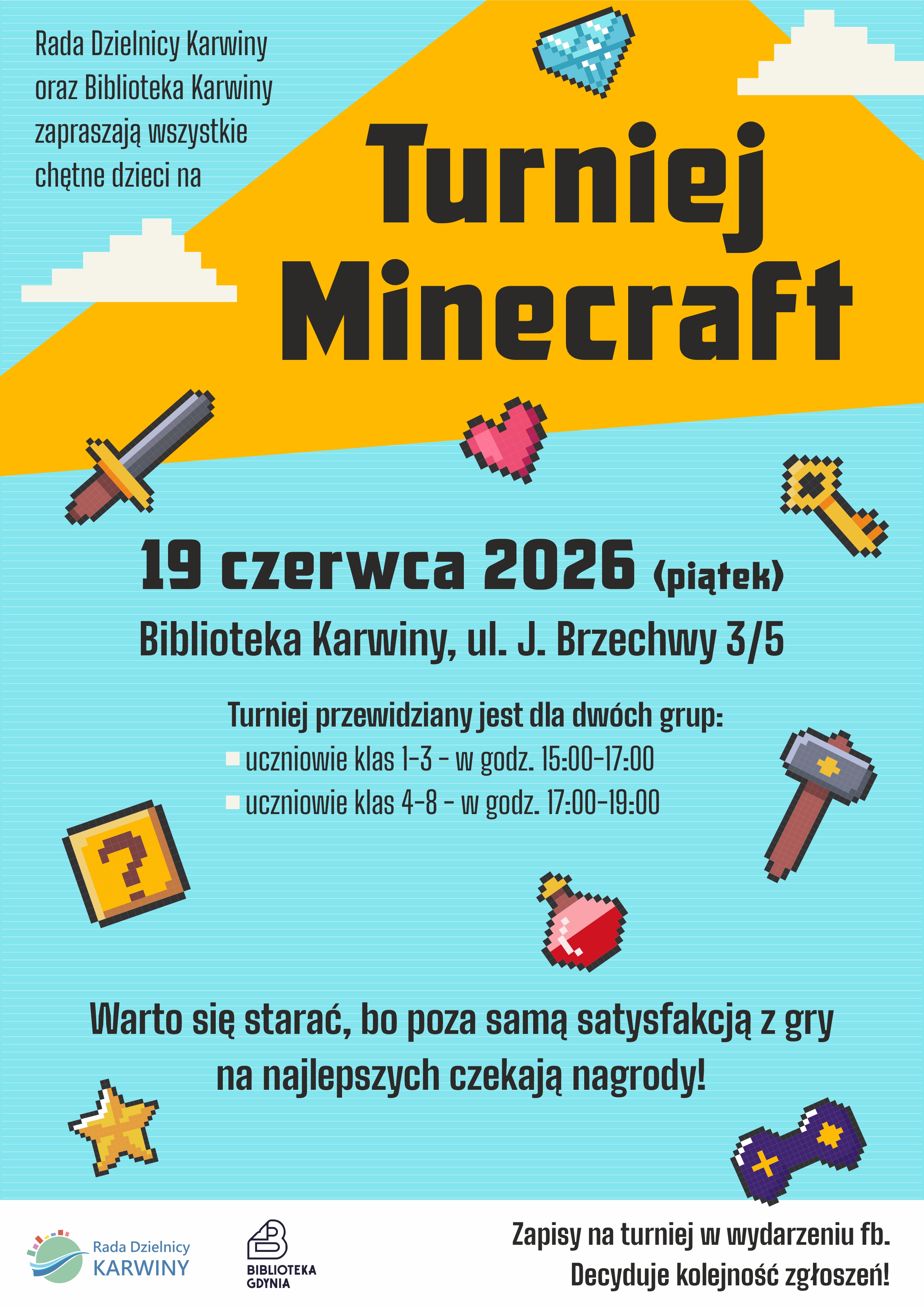 Turniej Minecraft na Karwinach