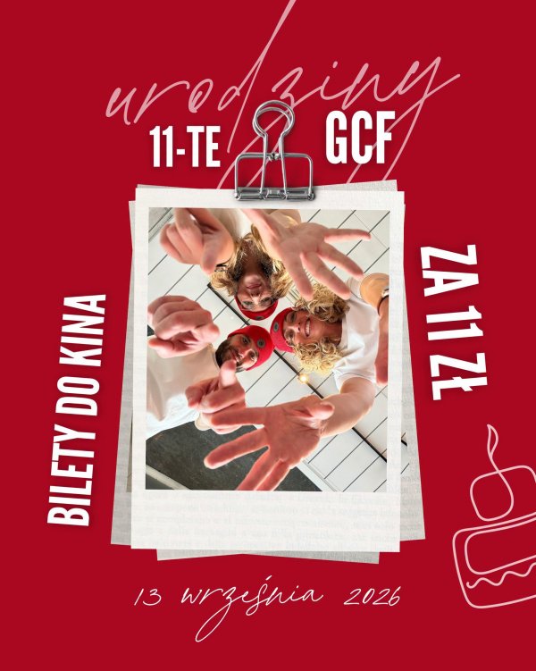 Urodzinowe bilety do Gdyńskiego Centrum Filmowego za 11 złotych