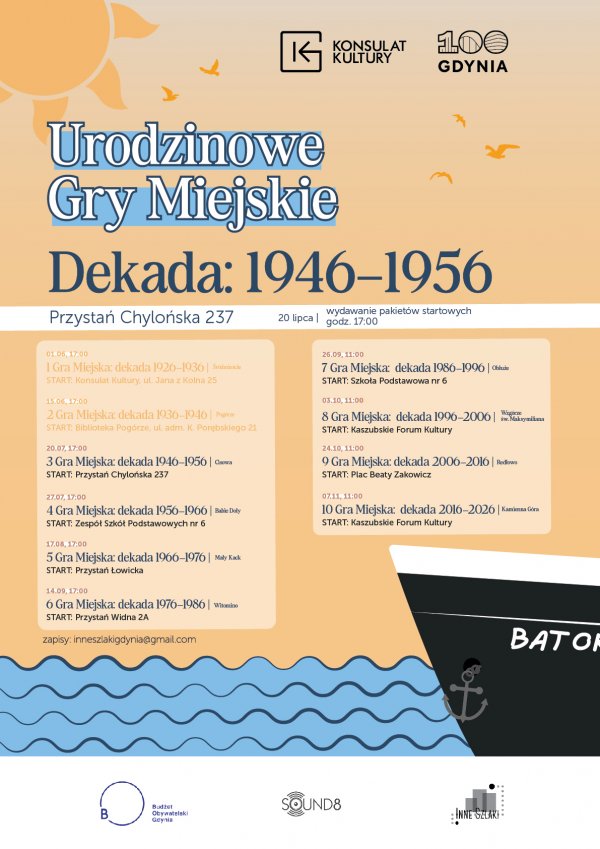 Urodzinowe Gry Miejskie. Trzecia dekada: 1946–1956 / Cisowa