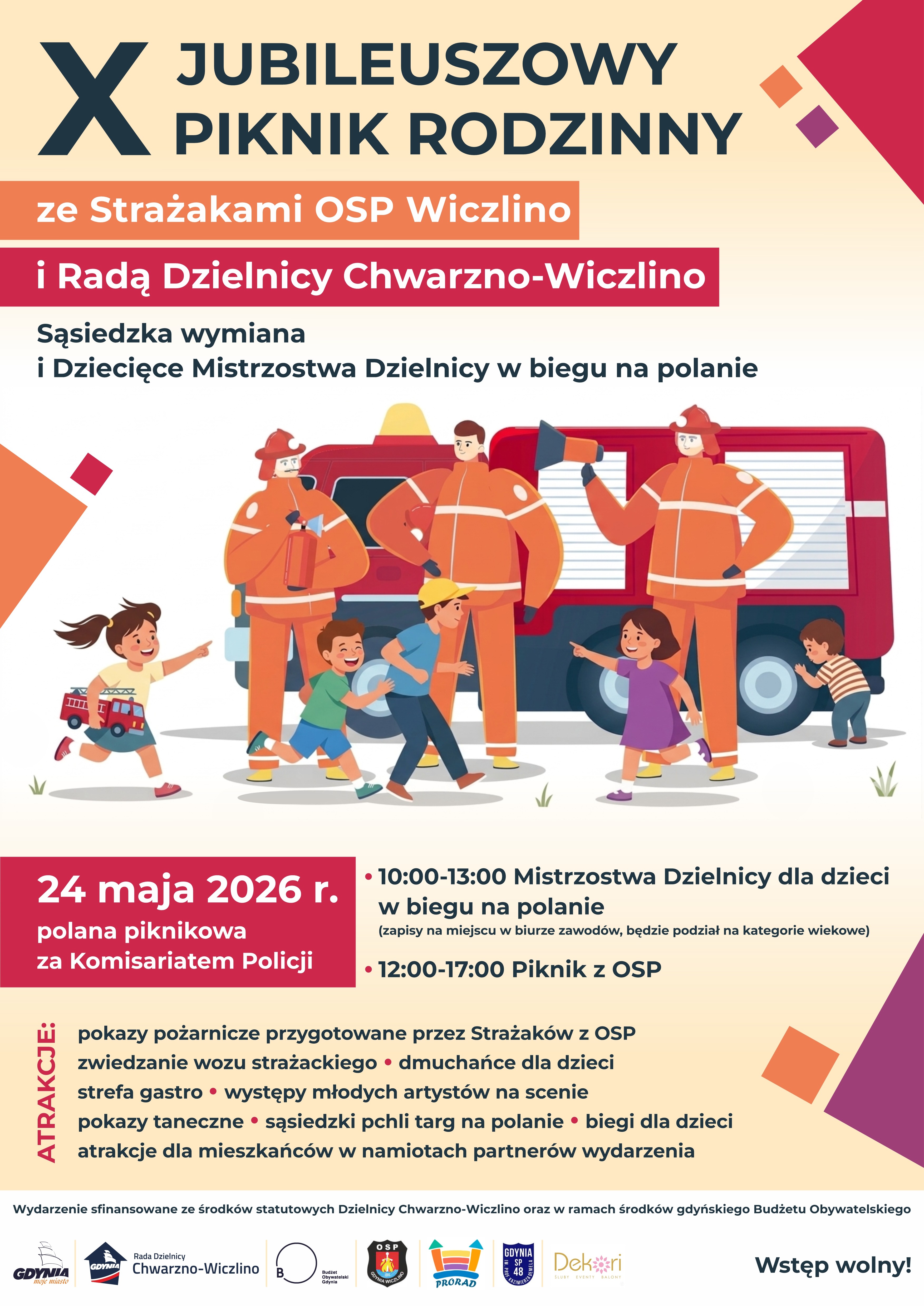 X Jubileuszowy Piknik Rodzinny ze Strażakami OSP Wiczlino i Radą Dzielnicy Chwarzno-Wiczlino
