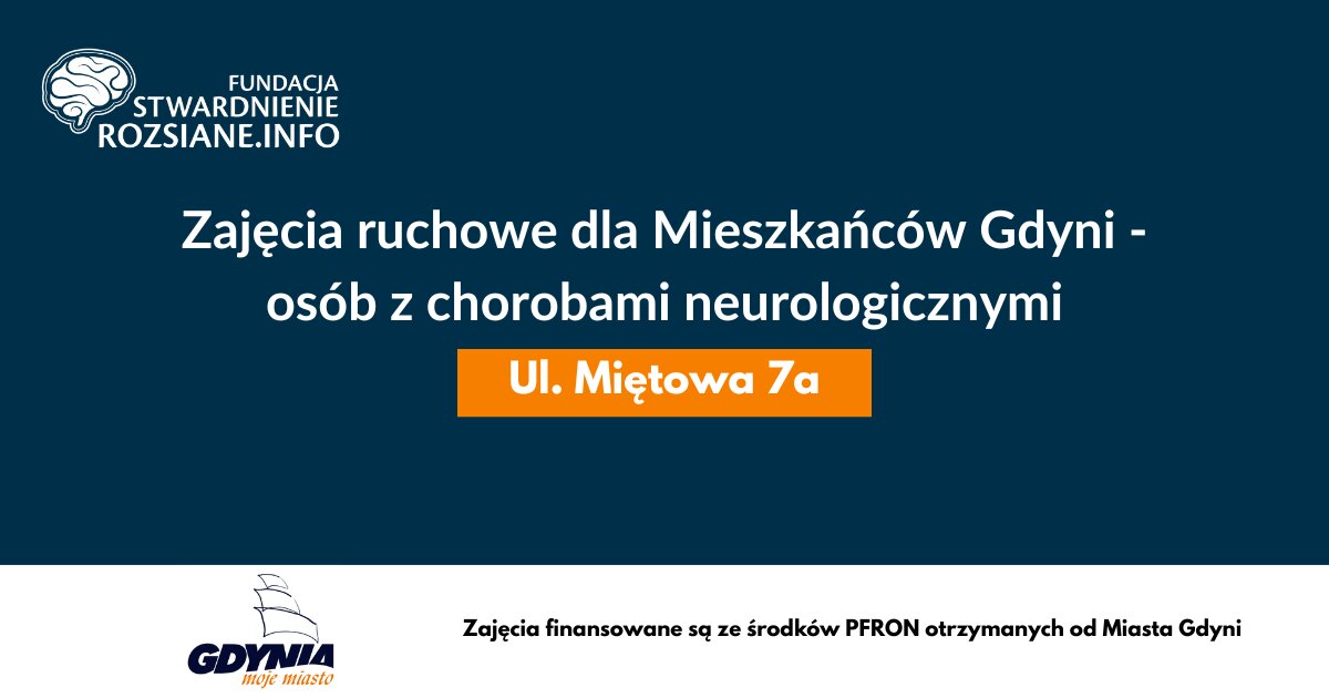 Zajęcia ruchowe dla mieszkańców Gdyni ze stwardnieniem rozsianym i innymi chorobami neurologicznymi