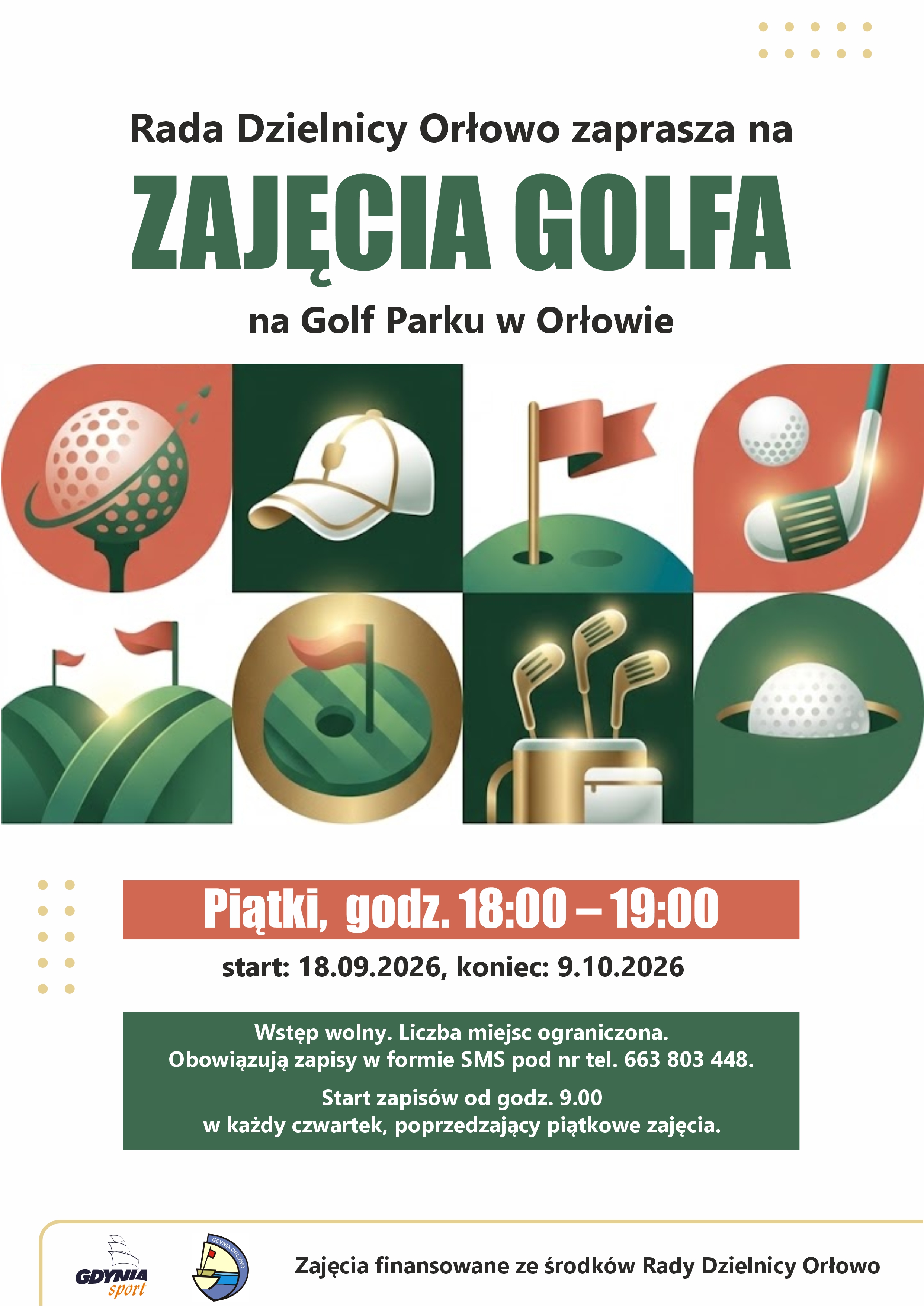 Zajęcia z golfa dla mieszkańców Orłowa