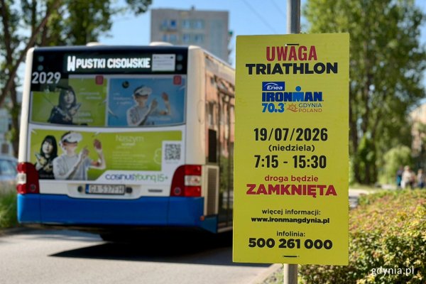 Zmiany w organizacji ruchu w związku z zawodami Enea IRONMAN Gdynia